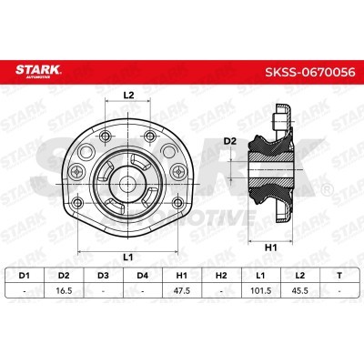 Strut Support Bearing Front Stark SKSS-0670056 SKSS-0670056 - photo 5