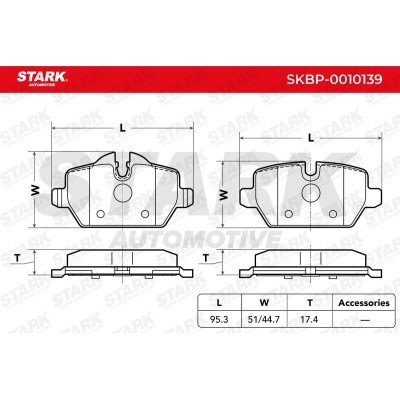 Brake Pads Set Stark SKBP-0010139 SKBP-0010139 - photo 4