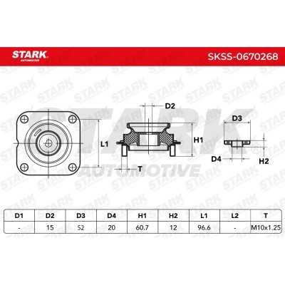 Strut Support Bearing Front Stark SKSS-0670268 SKSS-0670268 - photo 5
