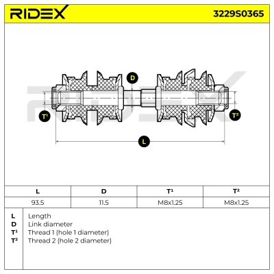 Stabilizer Link RIDEX 3229S0365 3229S0365 - photo 6