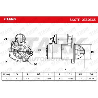 Starter Stark SKSTR-0330365 SKSTR-0330365 - photo 7