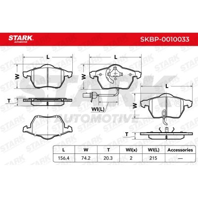 Brake Pads Set Stark SKBP-0010033 SKBP-0010033 - photo 2