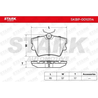 Brake Pads Set Stark SKBP-0010114 SKBP-0010114 - photo 3
