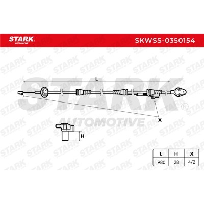 ABS Sensor Stark SKWSS-0350154 SKWSS-0350154 - photo 5