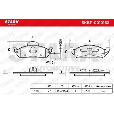 Brake Pads Set Stark SKBP-0010162 SKBP-0010162 - photo 4