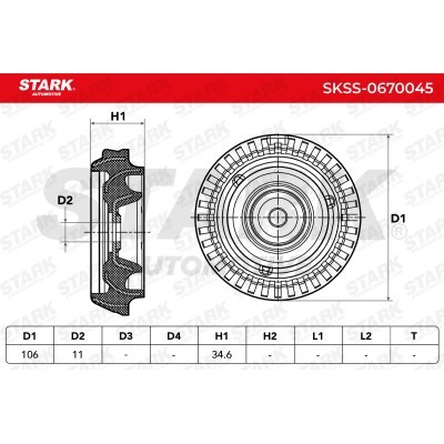Strut Support Bearing Front Stark SKSS-0670045 SKSS-0670045 - photo 5