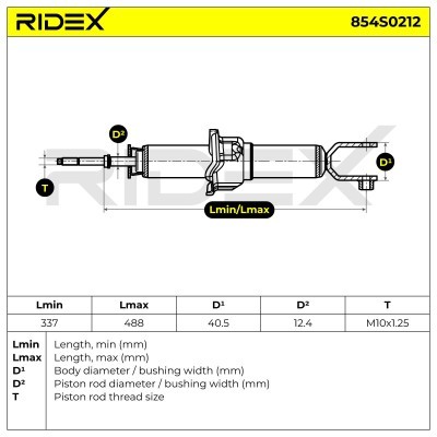 Shock Absorber RIDEX 854S0212 854S0212 - photo 5