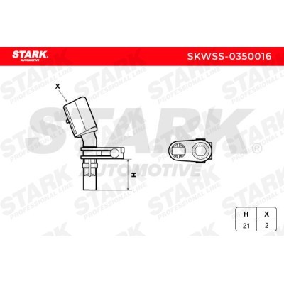 ABS Sensor Stark SKWSS-0350016 SKWSS-0350016 - photo 3