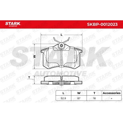 Brake Pads Set Stark SKBP-0012023 SKBP-0012023 - photo 6