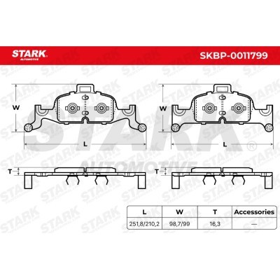 Brake Pads Set Stark SKBP-0011799 SKBP-0011799 - photo 5