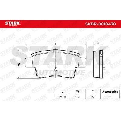 Brake Pads Set Stark SKBP-0010430 SKBP-0010430 - photo 7
