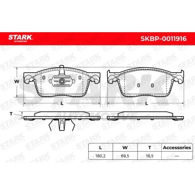 Brake Pads Set Stark SKBP-0011916 SKBP-0011916 - photo 5