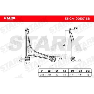 Control Arm Stark SKCA-0050168 SKCA-0050168 - photo 3