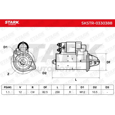 Starter Stark SKSTR-0330388 SKSTR-0330388 - photo 7