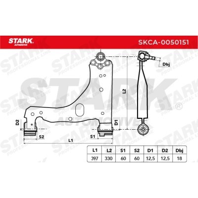 Control Arm Stark SKCA-0050151 SKCA-0050151 - photo 7