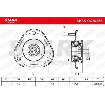 Strut Support Bearing Front Stark SKSS-0670236 SKSS-0670236 - photo 5