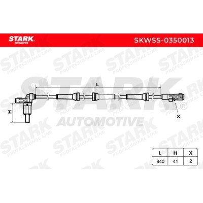 ABS Sensor Stark SKWSS-0350013 SKWSS-0350013 - photo 2