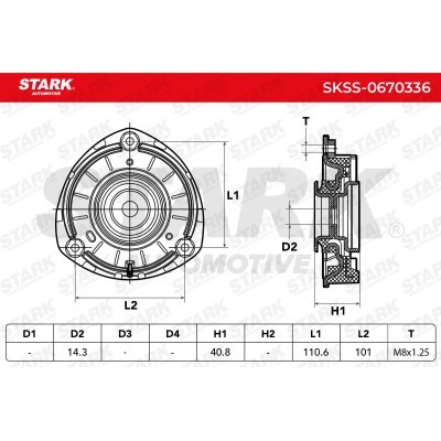 Strut Support Bearing Front Stark SKSS-0670336 SKSS-0670336 - photo 5