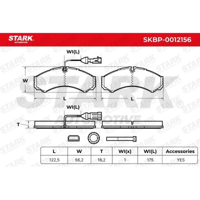 Brake Pads Set Stark SKBP-0012156 SKBP-0012156 - photo 8