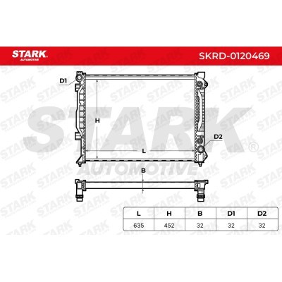 Radiator, Engine Cooling Stark SKRD-0120469 SKRD-0120469 - photo 5