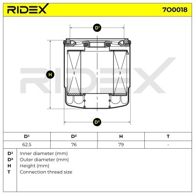 Oil Filter RIDEX 7O0018 7O0018 - photo 6