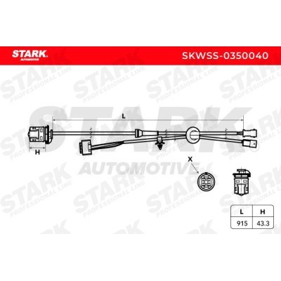 ABS Sensor Stark SKWSS-0350040 SKWSS-0350040 - photo 3