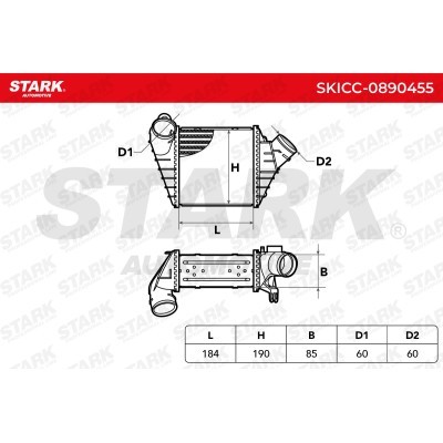 Intercooler, Charger Stark SKICC-0890455 SKICC-0890455 - photo 5