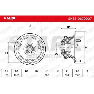 Strut Support Bearing Front Stark SKSS-0670007 SKSS-0670007 - photo 3