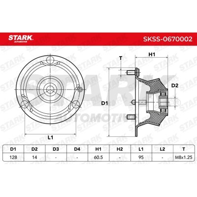 Strut Support Bearing Front Stark SKSS-0670002 SKSS-0670002 - photo 3