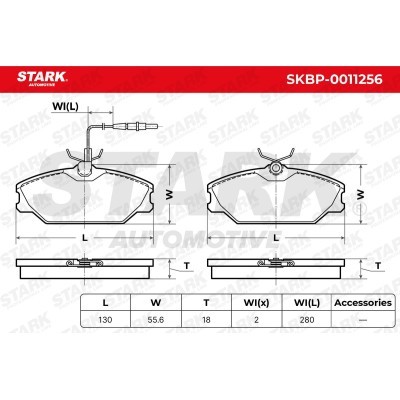 Brake Pads Set Stark SKBP-0011256 SKBP-0011256 - photo 7