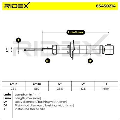 Shock Absorber RIDEX 854S0214 854S0214 - photo 5