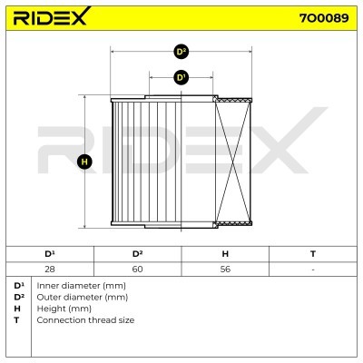 Oil Filter RIDEX 7O0089 7O0089 - photo 7
