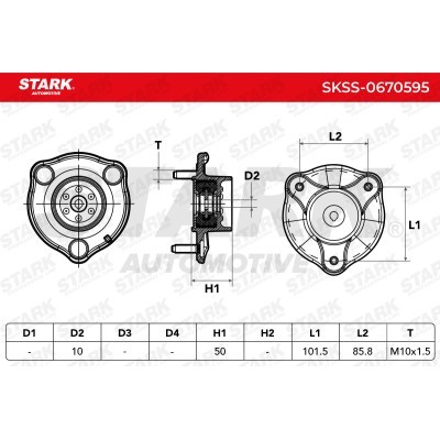Strut Support Bearing Front Stark SKSS-0670595 SKSS-0670595 - photo 5