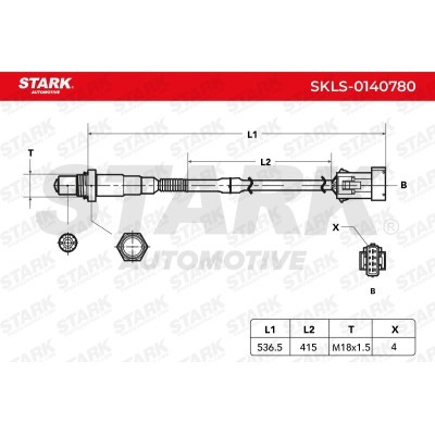 Lambda (Oxygen) Sensor Stark SKLS-0140780 SKLS-0140780 - photo 6