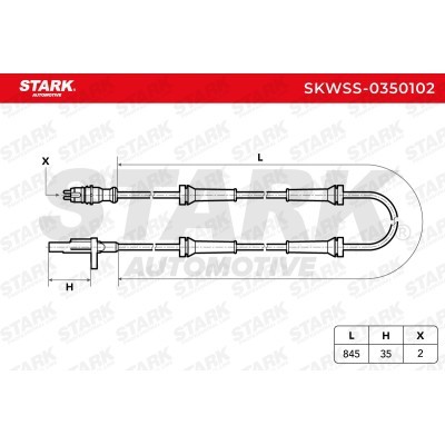 ABS Sensor Stark SKWSS-0350102 SKWSS-0350102 - photo 2