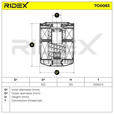 Oil Filter RIDEX 7O0083 7O0083 - photo 5