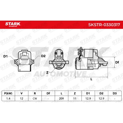 Starter Stark SKSTR-0330317 SKSTR-0330317 - photo 6