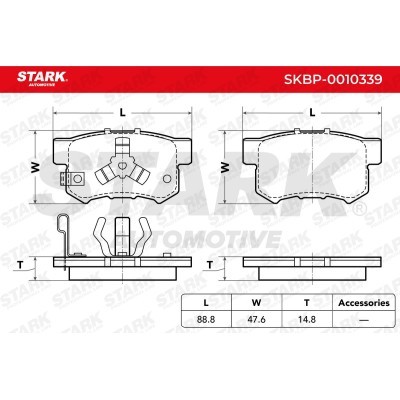 Brake Pads Set Stark SKBP-0010339 SKBP-0010339 - photo 7