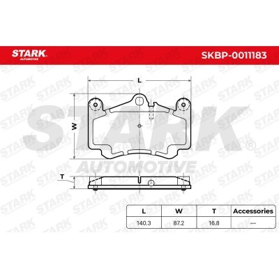 Brake Pads Set Stark SKBP-0011183 SKBP-0011183 - photo 6