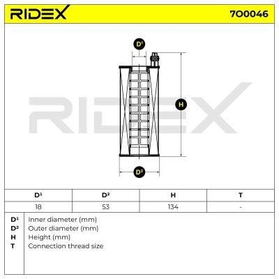 Oil Filter RIDEX 7O0046 7O0046 - photo 6