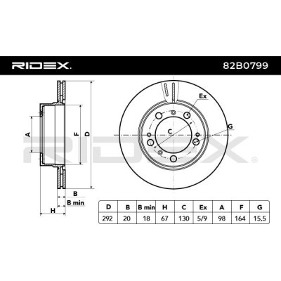 Brake Disc RIDEX 82B0799 82B0799 - photo 4