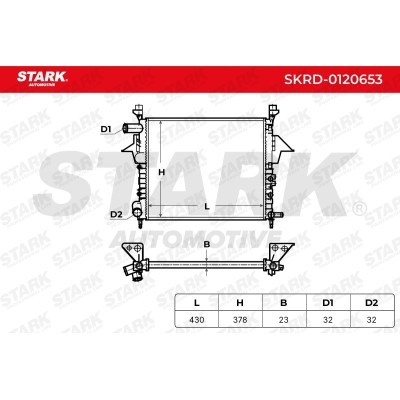 Radiator, Engine Cooling Stark SKRD-0120653 SKRD-0120653 - photo 8