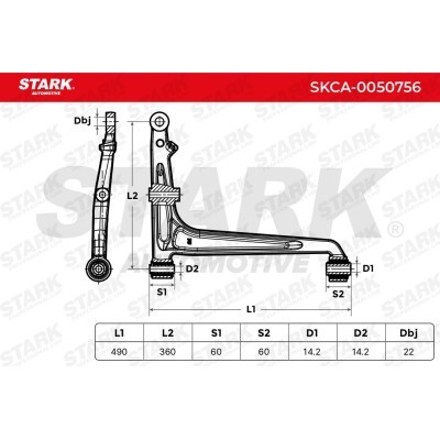 Control Arm Stark SKCA-0050756 SKCA-0050756 - photo 8