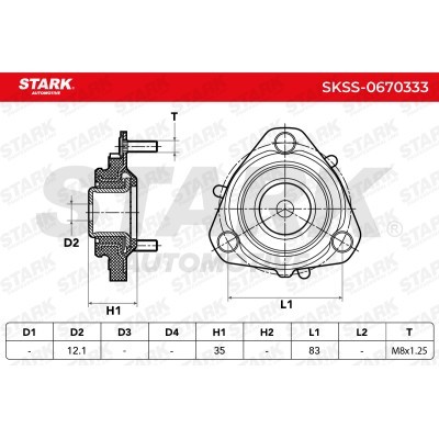 Strut Support Bearing Front Stark SKSS-0670333 SKSS-0670333 - photo 5