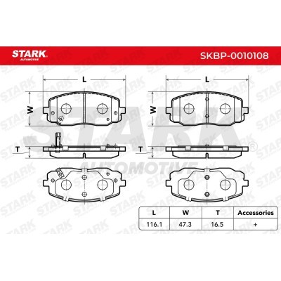 Brake Pads Set Stark SKBP-0010108 SKBP-0010108 - photo 2