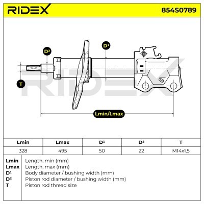 Shock Absorber RIDEX 854S0789 854S0789 - photo 7