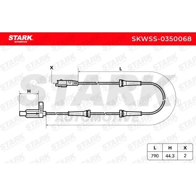 ABS Sensor Stark SKWSS-0350068 SKWSS-0350068 - photo 3