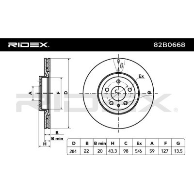 Brake Disc RIDEX 82B0668 82B0668 - photo 4