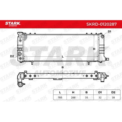 Radiator, Engine Cooling Stark SKRD-0120287 SKRD-0120287 - photo 4