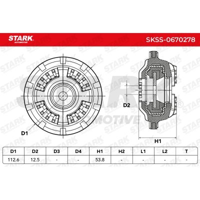 Strut Support Bearing Front Stark SKSS-0670278 SKSS-0670278 - photo 5